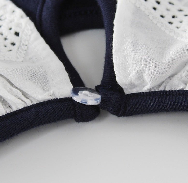 Baby cotton one-piece clothing $16.40 Dana Fashion Color: Blue Size: 66cm Baby Clothing Sleeve length: long sleeve Hooded or not: not Hooded Thickness: ordinary Main fabric composition: Cotton Main fabric content: 100% Closed style: Pullover Color: navy b