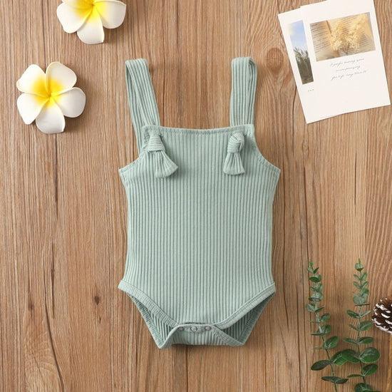 Baby Cotton Pit Strap Small Romper $15.00 Dana Fashion Color: Light Green Suitable For Height: 100cm Baby Clothing Product information: Color: brown, beige, pink, light green Applicable height: 80cm,90cm,100cm,60cm,70cm Style: short climb Thickness: ordin