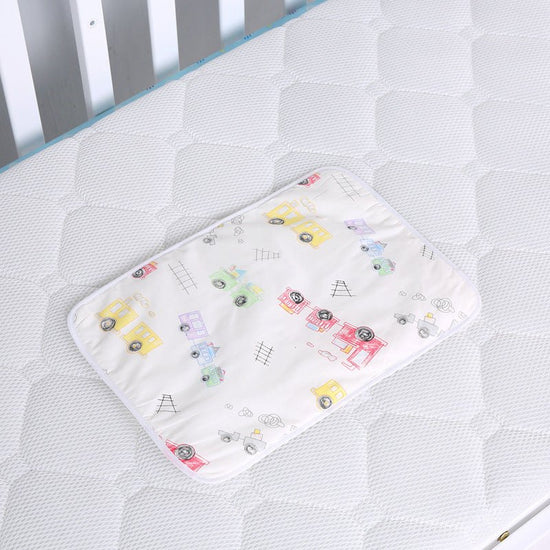 Baby cotton portable diaper changing pad $15.88 Dana Fashion Color: Small train Baby & Mother The urine-proof pad is a must-have item for babies to go out. It is easy to carry, and the foldable button can be fixed without loosening. The first layer of pur