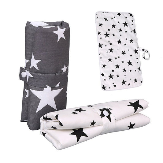 Baby cotton portable diaper changing pad $15.88 Dana Fashion Color: Big tree Baby & Mother The urine-proof pad is a must-have item for babies to go out. It is easy to carry, and the foldable button can be fixed without loosening. The first layer of pure c
