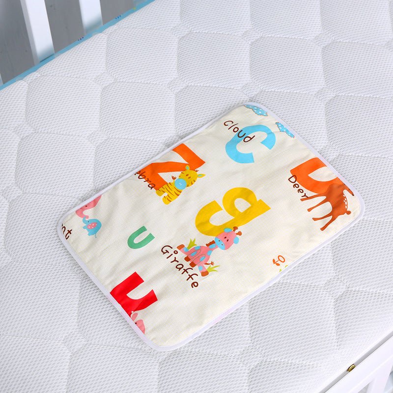 Baby cotton portable diaper changing pad $15.88 Dana Fashion Color: Letter Baby & Mother The urine-proof pad is a must-have item for babies to go out. It is easy to carry, and the foldable button can be fixed without loosening. The first layer of pure cot