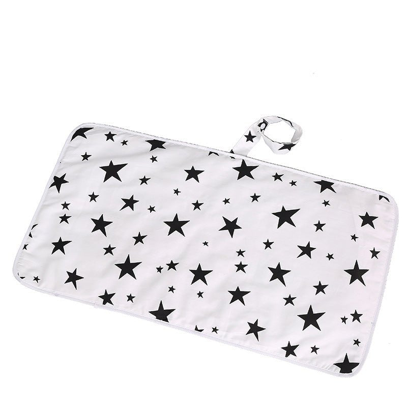 Baby cotton portable diaper changing pad $15.88 Dana Fashion Color: White star Baby & Mother The urine-proof pad is a must-have item for babies to go out. It is easy to carry, and the foldable button can be fixed without loosening. The first layer of pure