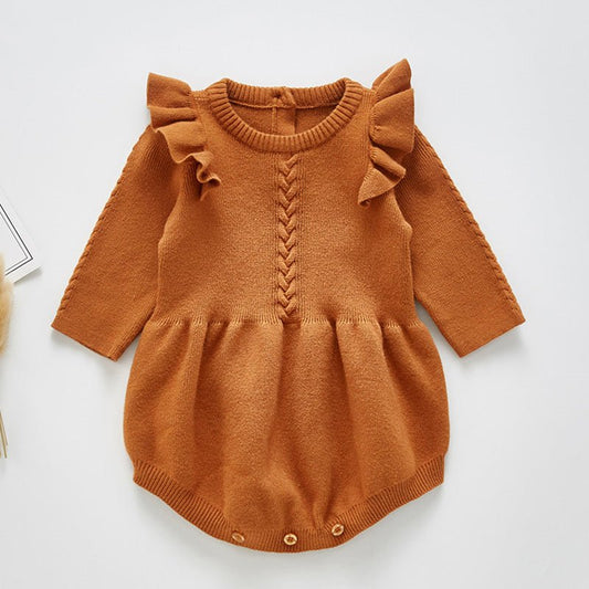 Baby cotton romper $38.70 Dana Fashion Color: Apricot Size: 100cm Baby Clothing Applicable age: Freshmen 3 months 6 months 12 months 18 months 2 years 3 years 9 months Made of: Cotton Style: princess Applicable gender: female Clothing placket: hedging Col