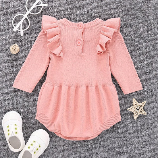 Baby cotton romper $38.70 Dana Fashion Color: Apricot Size: 100cm Baby Clothing Applicable age: Freshmen 3 months 6 months 12 months 18 months 2 years 3 years 9 months Made of: Cotton Style: princess Applicable gender: female Clothing placket: hedging Col