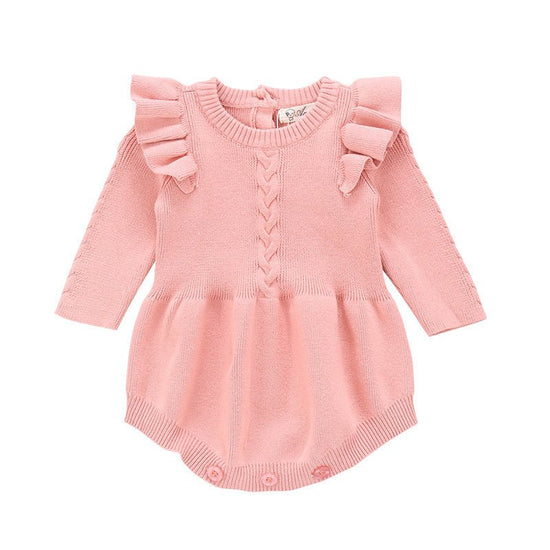 Baby cotton romper $38.70 Dana Fashion Color: Pink Size: 100cm Baby Clothing Applicable age: Freshmen 3 months 6 months 12 months 18 months 2 years 3 years 9 months Made of: Cotton Style: princess Applicable gender: female Clothing placket: hedging Color