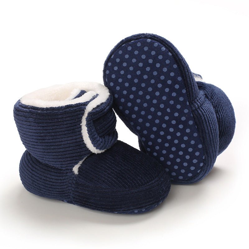 Baby Cotton Shoes, Soft Sole Baby Shoes, Casual Toddler Shoes $17.93 Dana Fashion Color: Navy Blue Shoe size: 11cm Baby & Mother Product information: Style: Casual Function: Keep warm Thickness: thicker Tube height: middle tube Is there a light: no Is the