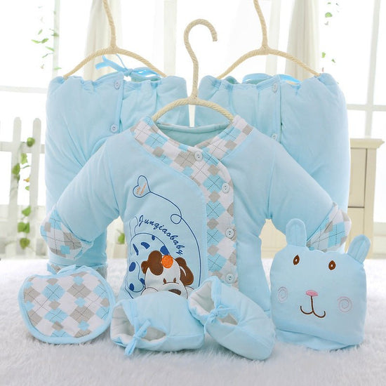Baby cotton six piece dog models newborn infant newborn BD201 winter cotton padded jacket $40.50 Dana Fashion Color: Blue Baby Clothing One size 0-3 months Hat size: 15(h)*16(w)cm Shoes size:9(h)*11(l)*6(w)cm