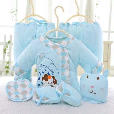 Baby cotton six piece dog models newborn infant newborn BD201 winter cotton padded jacket $40.50 Dana Fashion Color: Blue Baby Clothing One size 0-3 months Hat size: 15(h)*16(w)cm Shoes size:9(h)*11(l)*6(w)cm