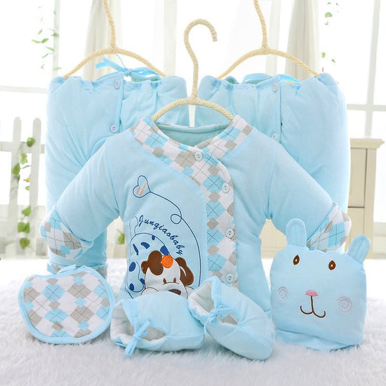 Baby cotton six piece dog models newborn infant newborn BD201 winter cotton padded jacket $40.50 Dana Fashion Color: Blue Baby Clothing One size 0-3 months Hat size: 15(h)*16(w)cm Shoes size:9(h)*11(l)*6(w)cm