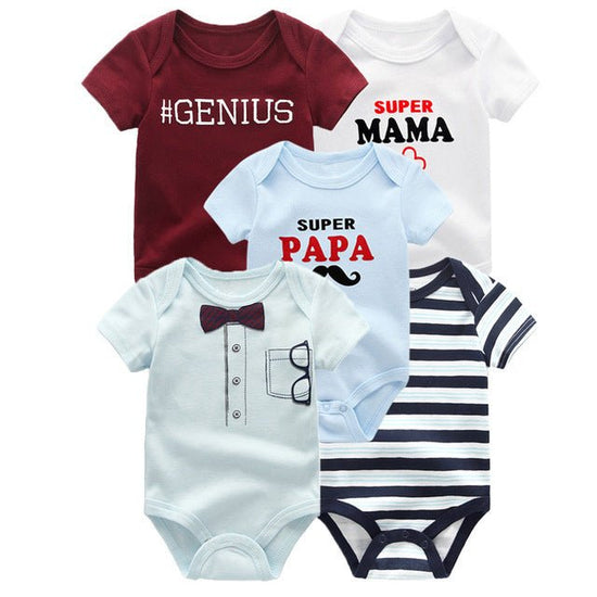 Baby crawling suit $46.44 Dana Fashion Color: Five 5Pcs Size: 12M Baby Clothing Applicable age: 3 months, 6 months, 12 months, 18 months Fabric: Cotton denim Applicable gender: female Reference height: 3M 6M 9M 12M Safety level: Class A 1. Asian sizes are