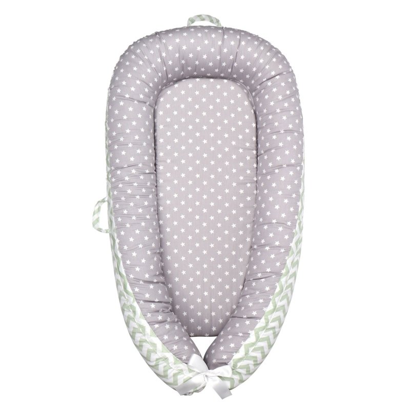 Baby Crib Bed Foldable Newborn Bionic Bed Baby Supplies $160.65 Dana Fashion Color: Green stripes Size: 90x50CM Baby & Mother Product information: Product kit: 1 piece set Fabric count: 40 Bedding style: simple style Season: Spring and Autumn Bedding fabr