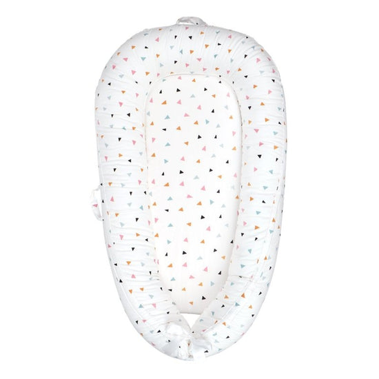 Baby Crib Bed Foldable Newborn Bionic Bed Baby Supplies $158.49 Dana Fashion Color: Color triangle Size: 90x50CM Baby & Mother Product information: Product kit: 1 piece set Fabric count: 40 Bedding style: simple style Season: Spring and Autumn Bedding fab