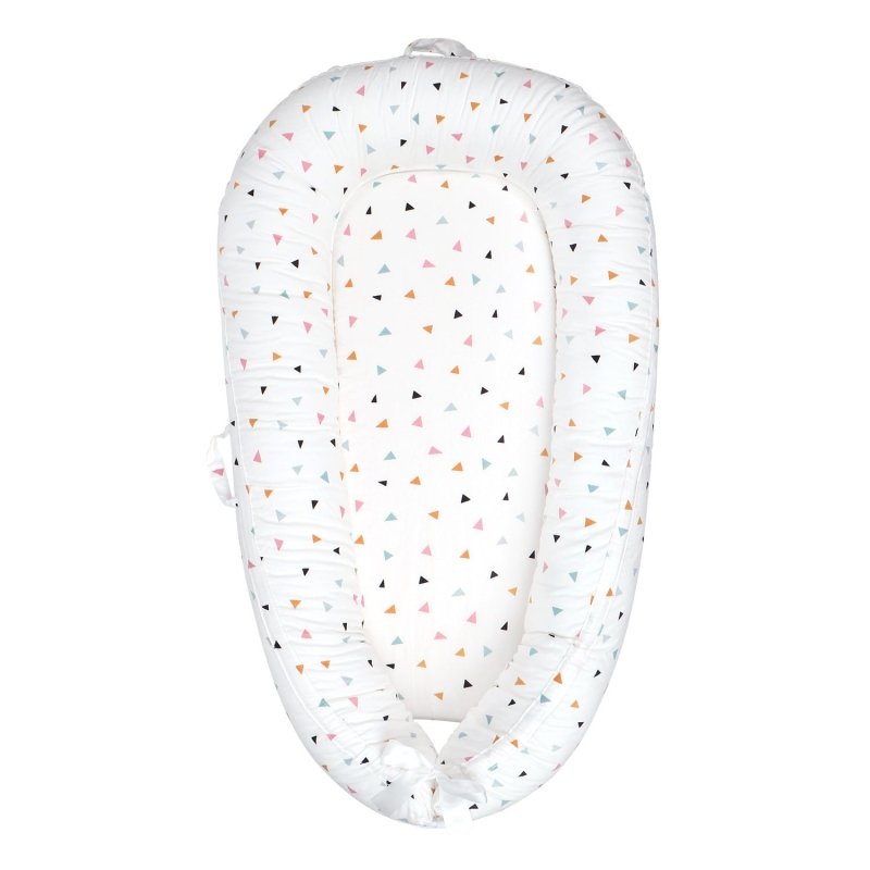 Baby Crib Bed Foldable Newborn Bionic Bed Baby Supplies $158.49 Dana Fashion Color: Color triangle Size: 90x50CM Baby & Mother Product information: Product kit: 1 piece set Fabric count: 40 Bedding style: simple style Season: Spring and Autumn Bedding fab