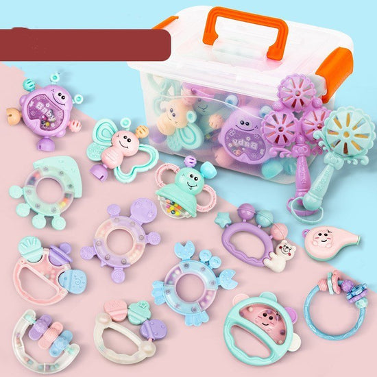 Baby Early Education Comfort Toys $33.92 Dana Fashion style: 3 style Baby Clothing Overview: Applicable people: Unlimited Features: Intellectual development Ability training: Vision, intellectual development, hands-on brain, grasping, sensory, hand-eye co