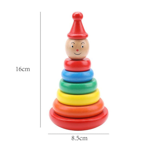 Baby early education educational toys $16.20 Dana Fashion Color: Rainbow Tower Toys & Hobbies Material: Wooden Brand: Wooden balls Product Category: Stacked Circle Specification: 7.5*9*9cm Color: Tumbler Rainbow Tower