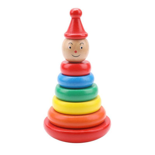 Baby early education educational toys $16.20 Dana Fashion Color: Rainbow Tower Toys & Hobbies Material: Wooden Brand: Wooden balls Product Category: Stacked Circle Specification: 7.5*9*9cm Color: Tumbler Rainbow Tower