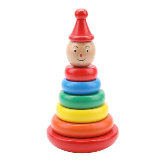 Baby early education educational toys $16.20 Dana Fashion Color: Rainbow Tower Toys & Hobbies Material: Wooden Brand: Wooden balls Product Category: Stacked Circle Specification: 7.5*9*9cm Color: Tumbler Rainbow Tower