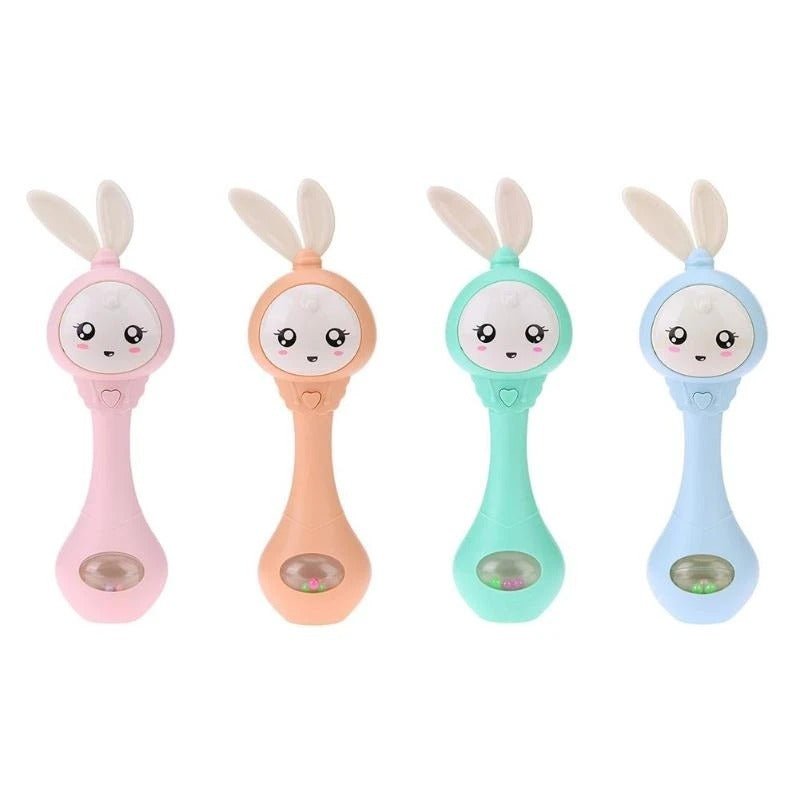 Baby educational toys can chew teether $19.83 Dana Fashion Color: Light Blue Baby & Mother Product name: baby molar music stick Product material: ABS plastic + electronic components Applicable age: 18 months or more Battery mode: 2 AAA batteries (self-sup