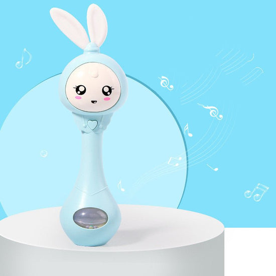 Baby educational toys can chew teether $19.83 Dana Fashion Color: Light Blue Baby & Mother Product name: baby molar music stick Product material: ABS plastic + electronic components Applicable age: 18 months or more Battery mode: 2 AAA batteries (self-sup