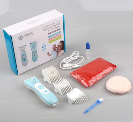 Baby Electric Hair Clipper USB Rechargeable Waterproof Hair Trimmer $70.57 Dana Fashion Color: Blue Baby & Mother Specifications: Power: DC 5V 1A Working time: 90 minutes Color: White, Blue Size: 14.5*4. 5 cm （ approx. ） Package Content: 1 x Hair Clipper