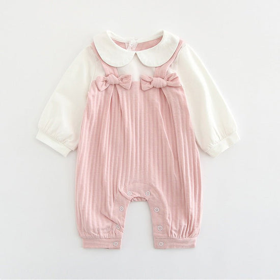 Baby embroidered jumpsuit $24.50 Dana Fashion Color: Pink Size: 59cm Baby Clothing Applicable gender: female Sleeve length: long sleeve Hooded or not: not hooded Suitable season: spring, autumn, spring and autumn Main fabric composition: cotton Main fabri