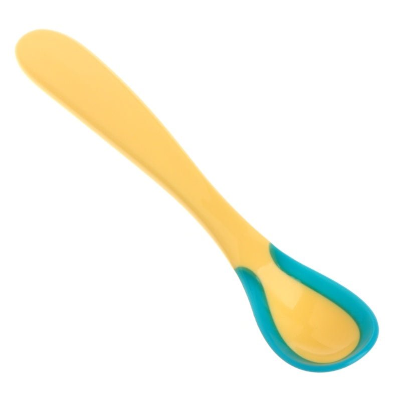 Baby Food Spoon Anti Scalding Baby Food Spoon Stem $13.46 Dana Fashion Color: Light yellow Baby Clothing Product material: Material: Polypropylene (pp) Details: Product Category: Chopsticks/Forks/Spoons Applicable age: More than 3 months Color: Lake blue,