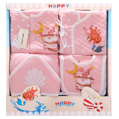 Baby gift box newborn set $55.75 Dana Fashion Color: Blue Baby Clothing Applicable gender: neutral/male and female Gift box content: clothing + accessories / supplies Fabric technology: soft treatment Thickness: thicker Suitable age: newborns (0~1 years o