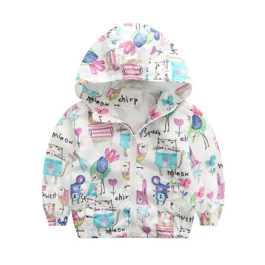 Baby girl cartoon hoodie $29.90 Dana Fashion Color: White Size: 100cm Baby Clothing Suitable for ages: middle and small children (3 ~ 8 years old, 100 ~ 140cm) Suitable for the season: spring, autumn, spring and autumn Collar type: square collar Fabric te