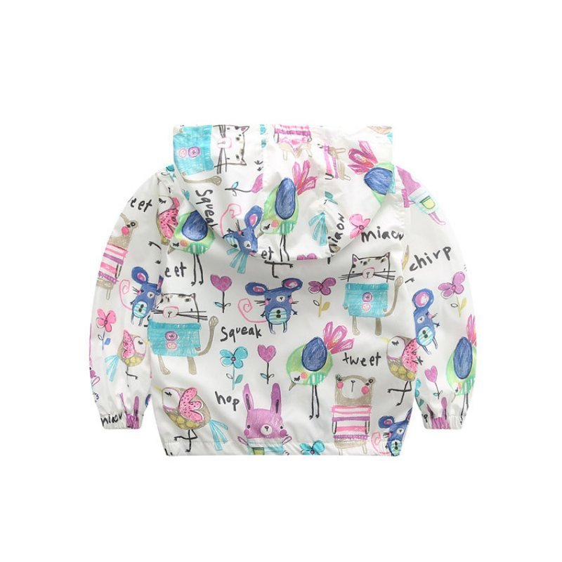Baby girl cartoon hoodie $29.90 Dana Fashion Color: White Size: 100cm Baby Clothing Suitable for ages: middle and small children (3 ~ 8 years old, 100 ~ 140cm) Suitable for the season: spring, autumn, spring and autumn Collar type: square collar Fabric te