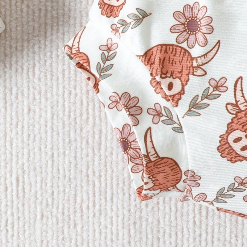 Baby Girl Clothing Ruffle Sleeveless Romper $23.50 Dana Fashion Color: Light Brown Suit Height: 100cm Baby Clothing Product information: Pattern: animal, flower Color: light brown Pants length: Shorts Suit type: shirt and pants Fabric name: Cotton Number