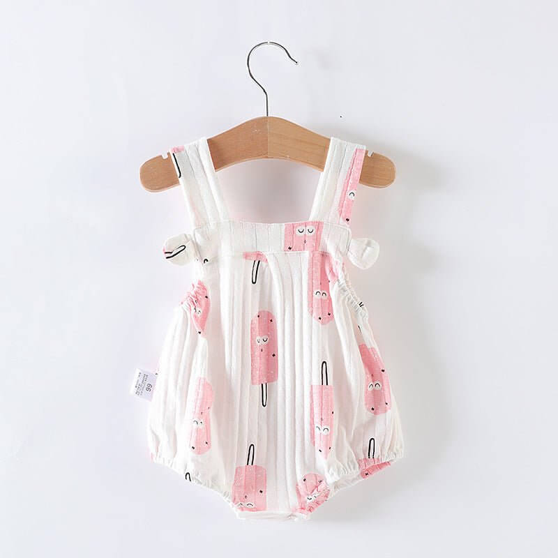 Baby Girl One-piece Dress Newborn Baby Triangle Romper $12.00 Dana Fashion style: Powder ice cream Child size: 100cm Baby Clothing Product information : Fabric name: cotton Boneless Craft: No For the season: Summer Applicable gender: neutral/male and fema