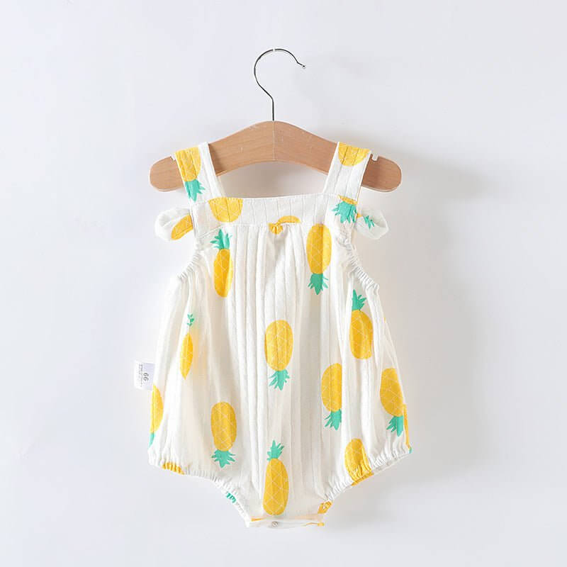 Baby Girl One-piece Dress Newborn Baby Triangle Romper $12.00 Dana Fashion style: Pineapple Child size: 100cm Baby Clothing Product information : Fabric name: cotton Boneless Craft: No For the season: Summer Applicable gender: neutral/male and female Slee
