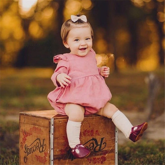 Baby Girl Rompers Long Sleeve Romper Jumpsuits One $34.65 Dana Fashion Color: Baby rompers18 Child size: 12M80 Baby Clothing Product information: Color classification: milky white white beige light gray dark gray gray silver black rompers 1 rompers 2 romp
