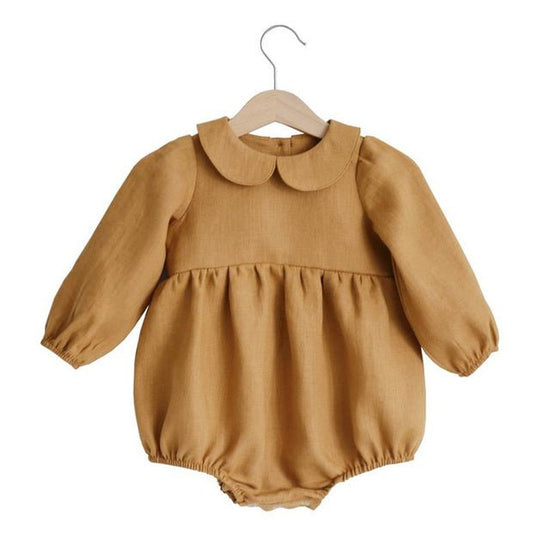 Baby Girl Rompers Long Sleeve Romper Jumpsuits One $34.65 Dana Fashion Color: Baby rompers30 Child size: 12M80 Baby Clothing Product information: Color classification: milky white white beige light gray dark gray gray silver black rompers 1 rompers 2 romp
