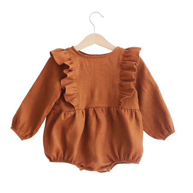 Baby Girl Rompers Long Sleeve Romper Jumpsuits One $34.65 Dana Fashion Color: Baby rompers25 Child size: 12M80 Baby Clothing Product information: Color classification: milky white white beige light gray dark gray gray silver black rompers 1 rompers 2 romp
