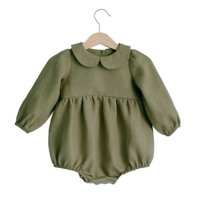 Baby Girl Rompers Long Sleeve Romper Jumpsuits One $34.65 Dana Fashion Color: Baby rompers18 Child size: 12M80 Baby Clothing Product information: Color classification: milky white white beige light gray dark gray gray silver black rompers 1 rompers 2 romp