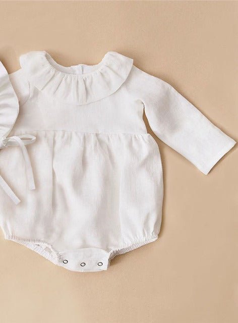 Baby Girl Rompers Long Sleeve Romper Jumpsuits One $34.65 Dana Fashion Color: Baby rompers18 Child size: 12M80 Baby Clothing Product information: Color classification: milky white white beige light gray dark gray gray silver black rompers 1 rompers 2 romp