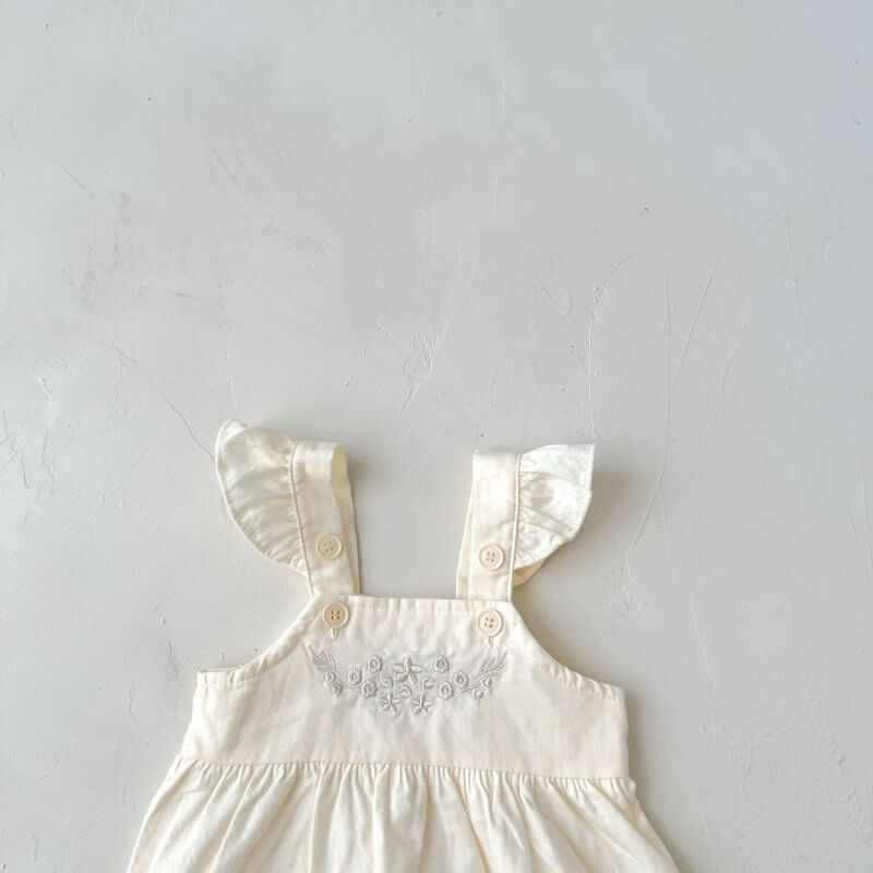 Baby Girl's Loose Adjustable Suspender Romper $23.50 Dana Fashion Color: Apricot Suitable For Height: 100cm Baby Clothing Product information: Color: apricot, white top Pants length: trousers Suitable height: 66cm,73CM,80cm,90cm,100cm Style: suspender pan