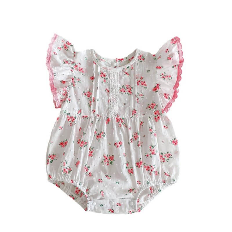Baby Girl's One Month Old Skypurl Cotton Rompers $26.50 Dana Fashion Color: Pink Suitable For Height: 100cm Baby Clothing Product information: Color: purple, pink Suitable height: 66cm,73CM,80cm,90cm,100cm Style: Triangle jumpsuit Thickness: thin Fabric n