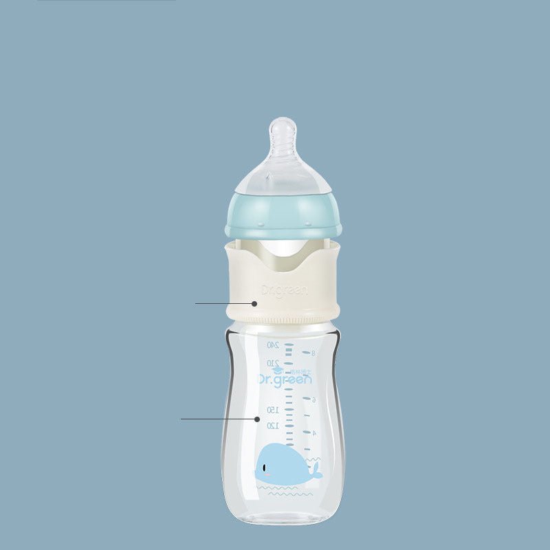 Baby Glass Bottle $57.94 Dana Fashion Color: Blue Size: Glass 150ml Baby & Mother Product information: Caliber Specifications: Wide Caliber Shape: arc Material: glass Capacity: Conventional Color: glass 150ml blue (experience price), glass 150ml pink (wit