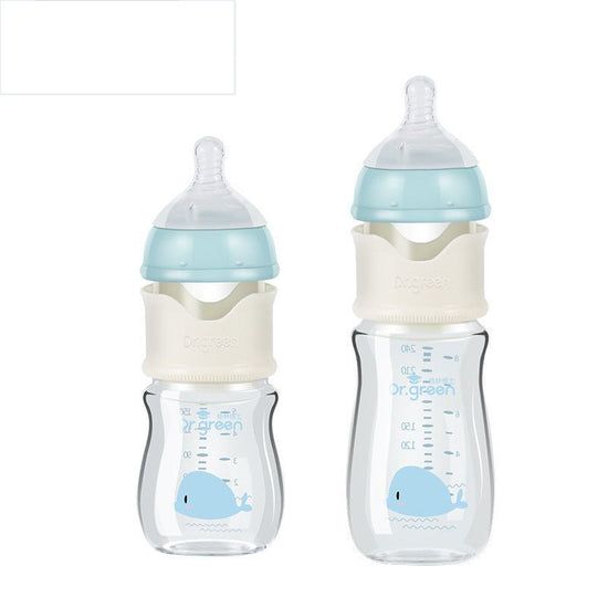 Baby Glass Bottle $57.94 Dana Fashion Color: Blue Size: Glass 150ml Baby & Mother Product information: Caliber Specifications: Wide Caliber Shape: arc Material: glass Capacity: Conventional Color: glass 150ml blue (experience price), glass 150ml pink (wit