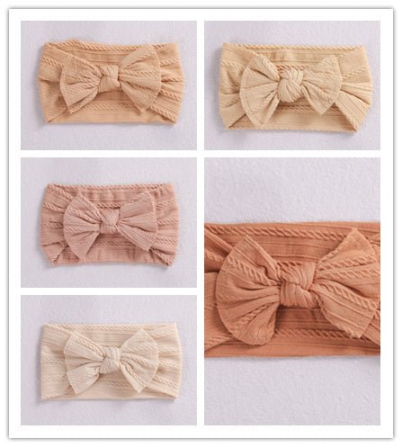 Baby Hair Accessories Elastic Head Bandwidth Edge Nylon Bow Headband For Children $24.55 Dana Fashion style: Set Baby Clothing Product information: Processing process: manual Style: Children Style: Bow tie Style: European and American Material: Nylon Type