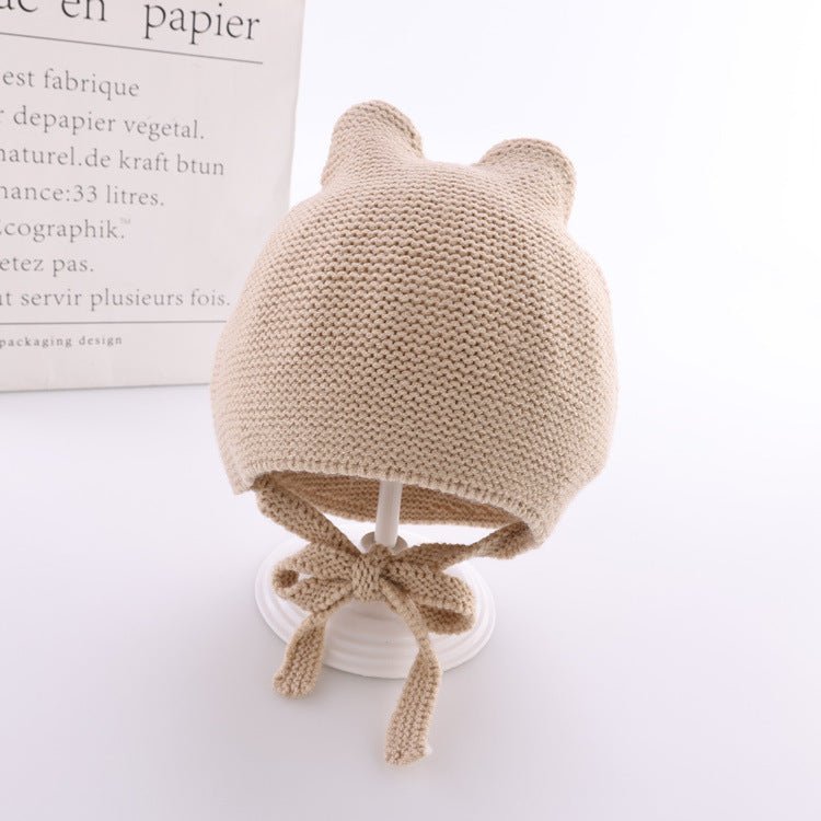 Baby Hat Cute Baby Wool 4-28 Months $17.66 Dana Fashion Color: Yellow Baby Clothing Product Details: Material: Acrylic yarn Color: Beige Huaping Zhen binaural, brown Huaping Zhen binaural, pink Huaping Zhen binaural, gray Huaping Zhen binaural, beige. Hua