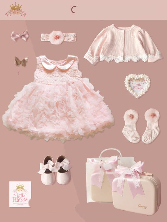 Baby High-end Gift Box Little Princess Dress Lace Dress Suit $146.77 Dana Fashion Color: Type C Child size: 66yards Baby Clothing Product information: Model: dress skirt gift box Applicable age: freshmen 3 months 6 months 12 months Made of: Cotton Applica
