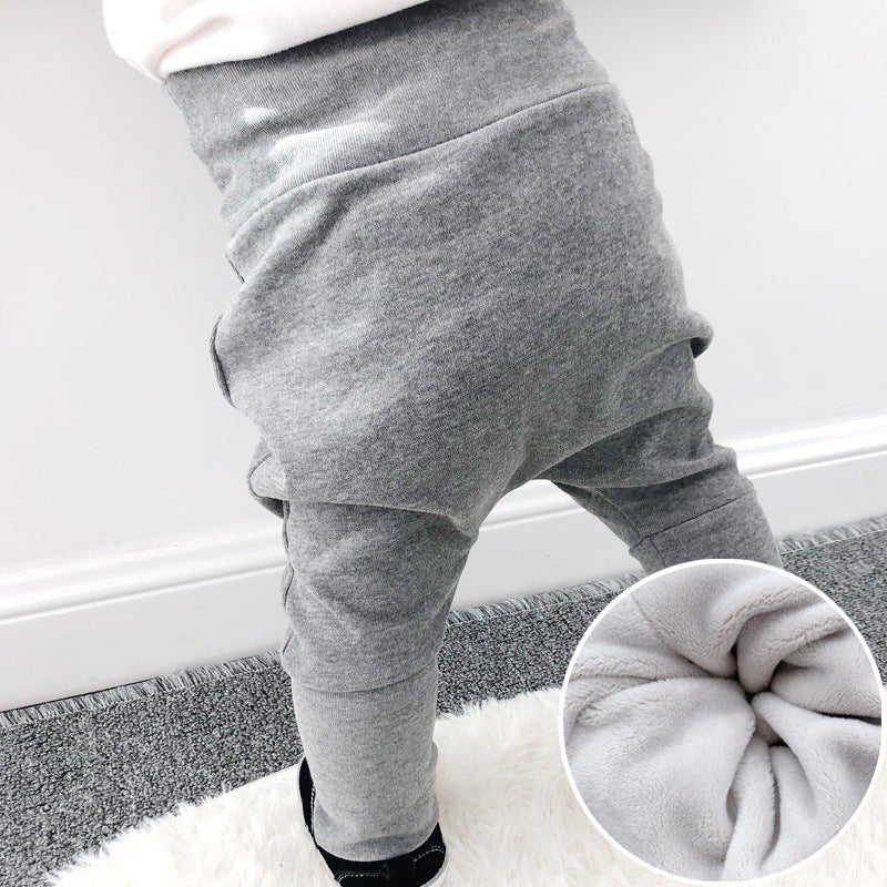 Baby High Waist Belly Pants Trousers $31.96 Dana Fashion Color: Light Grey velvet Size: 100 Baby Clothing Product information: Length: trousers Main fabric composition: cotton Waist: high waist Reminder: In the later period, the lining is replaced with be