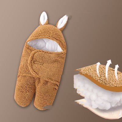 Baby Hold Newborn Thickened Out Wrap Swaddle Sleeping Bag $31.95 Dana Fashion Color: The khaki split the legs Size: 62cm Baby Clothing Product information: Applicable age: Freshmen 1 month 2 months 3 months 4 months 5 months 6 months Fabric: cotton Applic