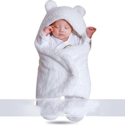 Baby Hold Newborn Thickened Out Wrap Swaddle Sleeping Bag $31.95 Dana Fashion Color: White velvet Size: 62cm Baby Clothing Product information: Applicable age: Freshmen 1 month 2 months 3 months 4 months 5 months 6 months Fabric: cotton Applicable season: