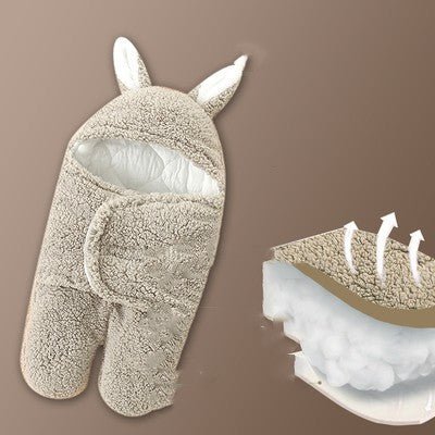 Baby Hold Newborn Thickened Out Wrap Swaddle Sleeping Bag $31.95 Dana Fashion Color: Gray leg parting Size: 62cm Baby Clothing Product information: Applicable age: Freshmen 1 month 2 months 3 months 4 months 5 months 6 months Fabric: cotton Applicable sea