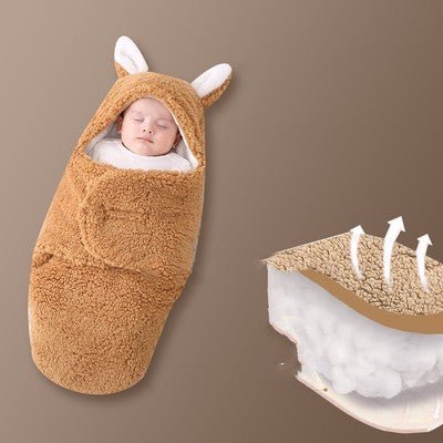 Baby Hold Newborn Thickened Out Wrap Swaddle Sleeping Bag $31.95 Dana Fashion Color: Round khaki legs Size: 62cm Baby Clothing Product information: Applicable age: Freshmen 1 month 2 months 3 months 4 months 5 months 6 months Fabric: cotton Applicable sea