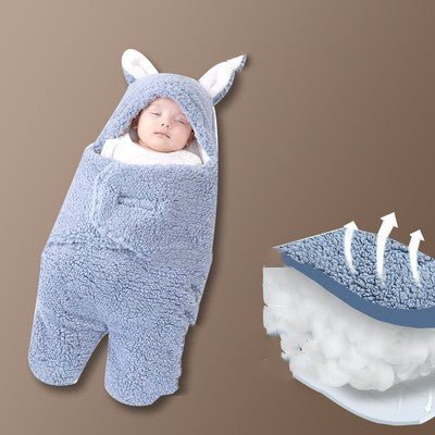 Baby Hold Newborn Thickened Out Wrap Swaddle Sleeping Bag $31.95 Dana Fashion Color: Blue split leg Size: 62cm Baby Clothing Product information: Applicable age: Freshmen 1 month 2 months 3 months 4 months 5 months 6 months Fabric: cotton Applicable seaso